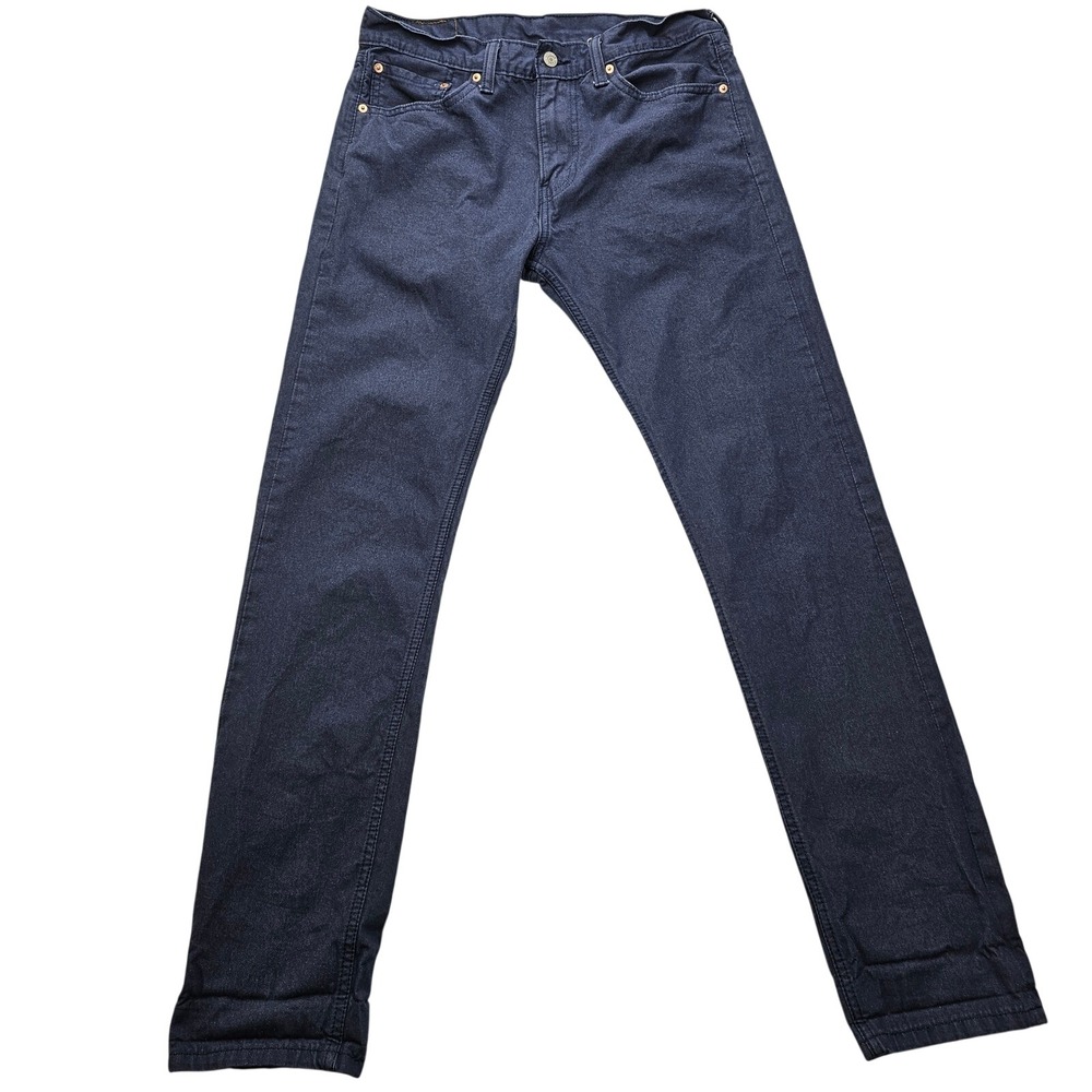 Levis 508 Regular Taper Jeans Mens 31x32 Dark Wash Indigo White Tab Denim Pants
